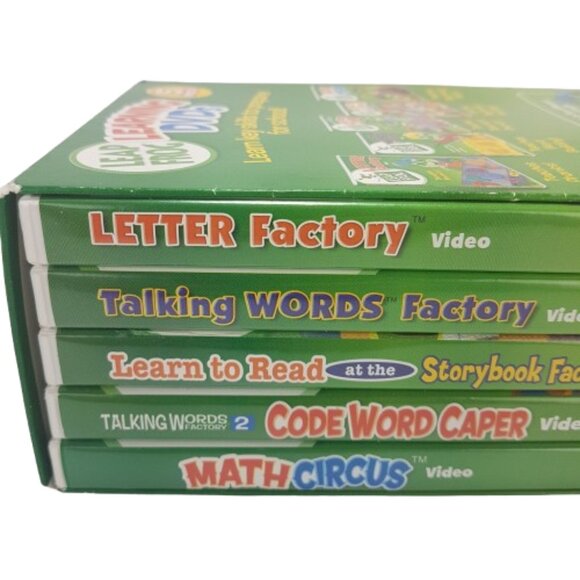 Vintage 2006 LEAP FROG Learning DVDs 5 Pack Phonics Reading Alphabet Words Math - Picture 7 of 15